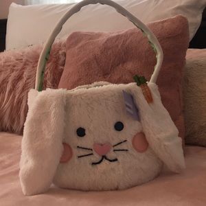 Fluffy Bunny Easter basket